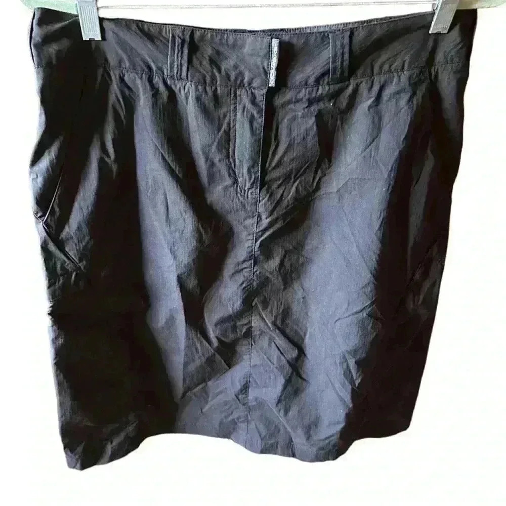 Exofficio black size 14 Nomad sport travel skirt. 4 pocket front! Quick dry